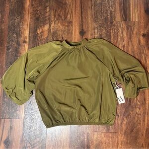 New With Tags Worthington battalion olive blouse large